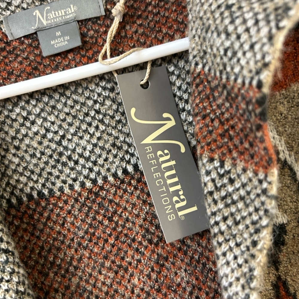 NWT Natural Reflections geometric patterned cardi… - image 5